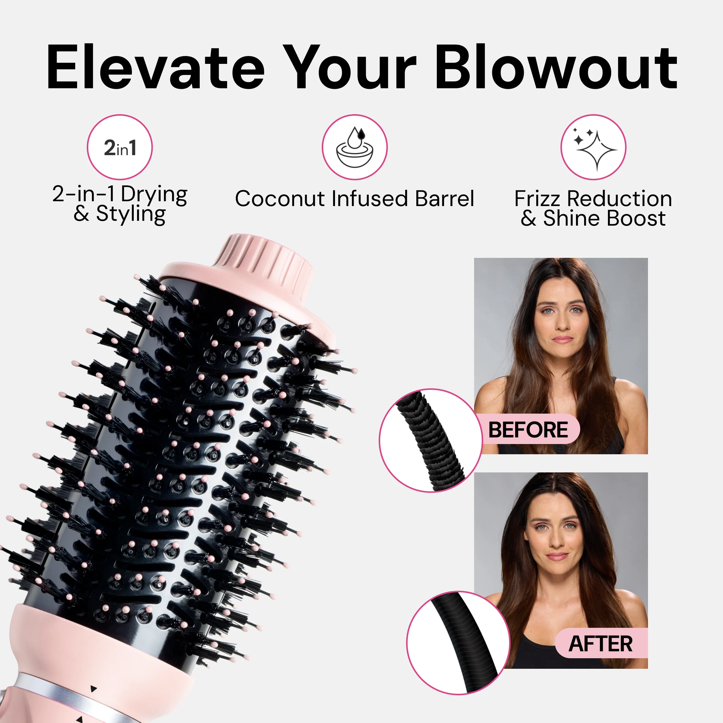 VolumeBoost 60mm 2-in-1 Ceramic Volumizing Brush Dryer - Image 4